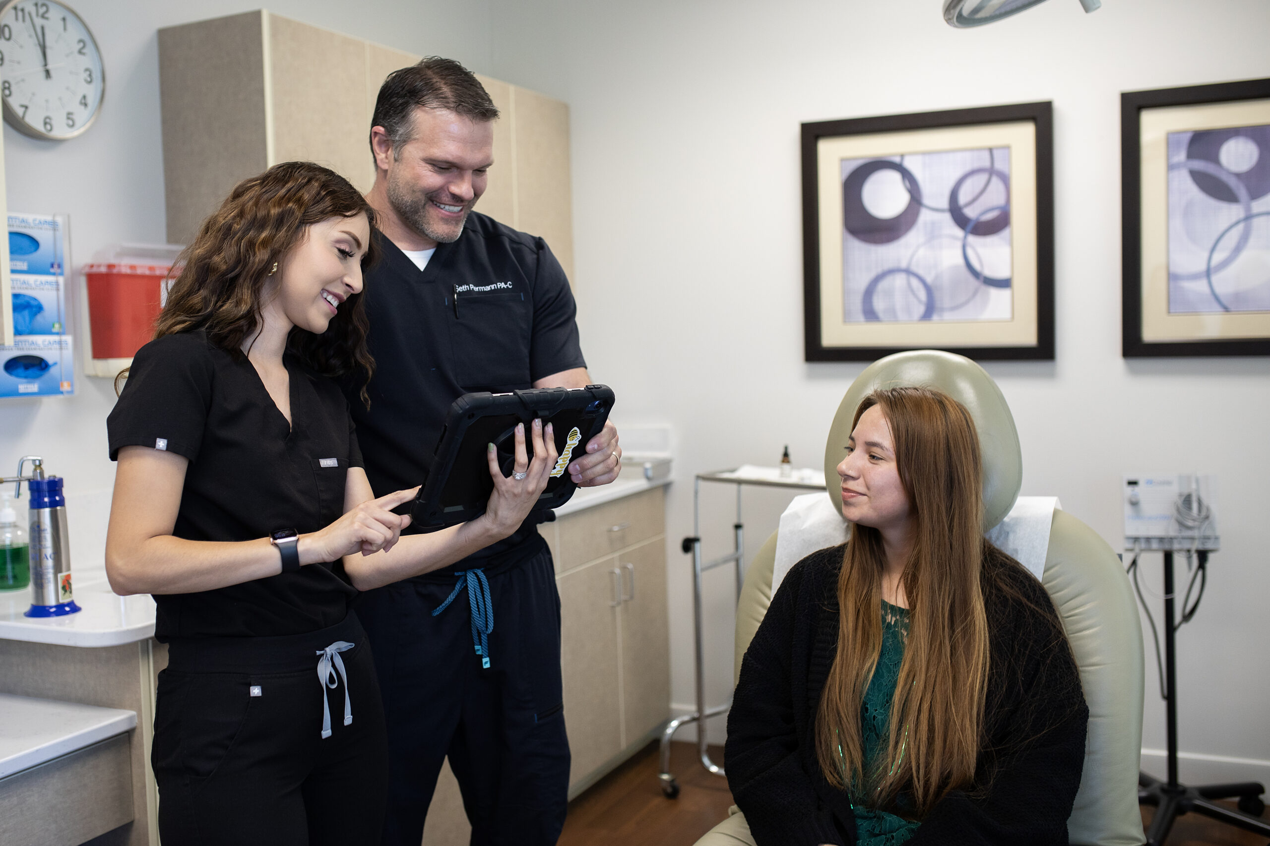 DCCC staff with patient